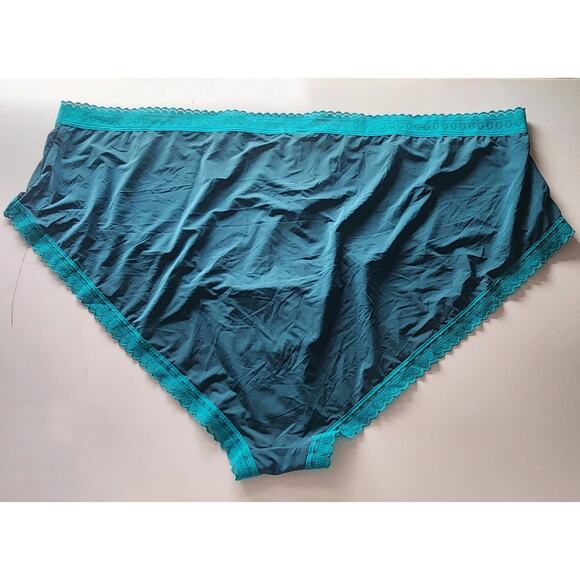 Adore Me Lot of 3 Panty Set Gray lace Green Satin Plus Size 4X Sexy Luxe - Picture 4 of 10